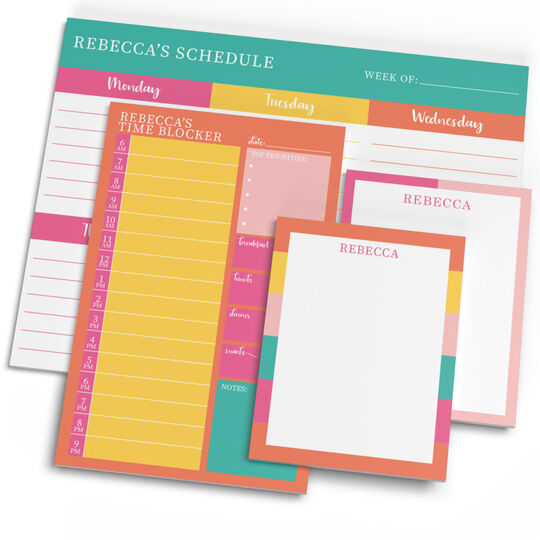 Bright Hues Time Blocking Planner Set